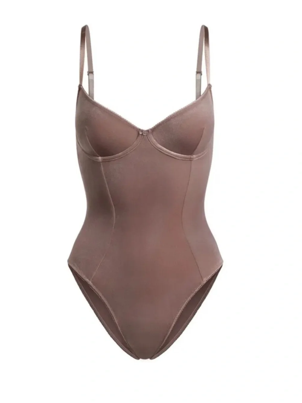SKIMS Velvet Swim Umber One Piece Swimsuit Size M
